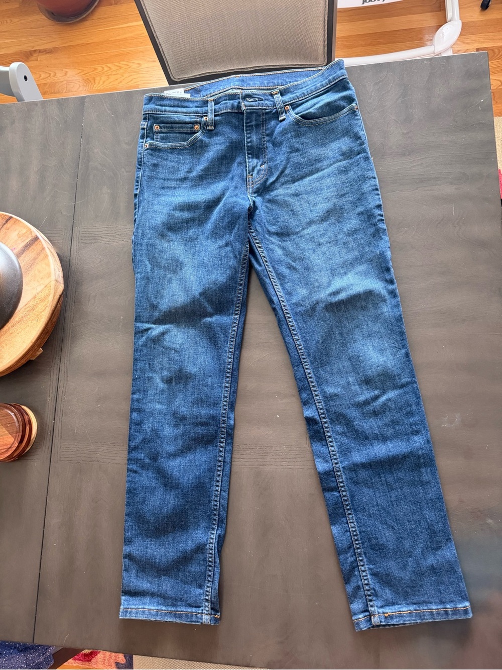 Levi's Men's Slim Straight Blue Denim Jeans